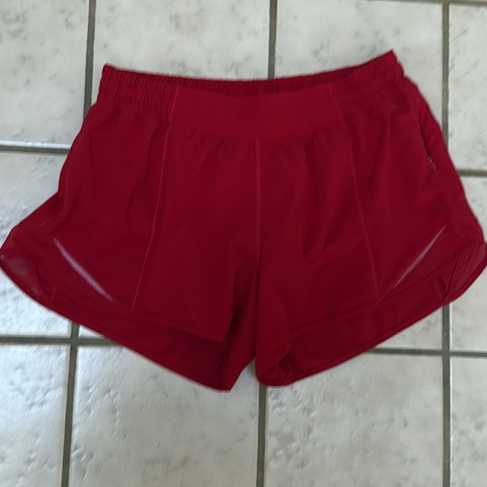 Lululemon Red Shorts